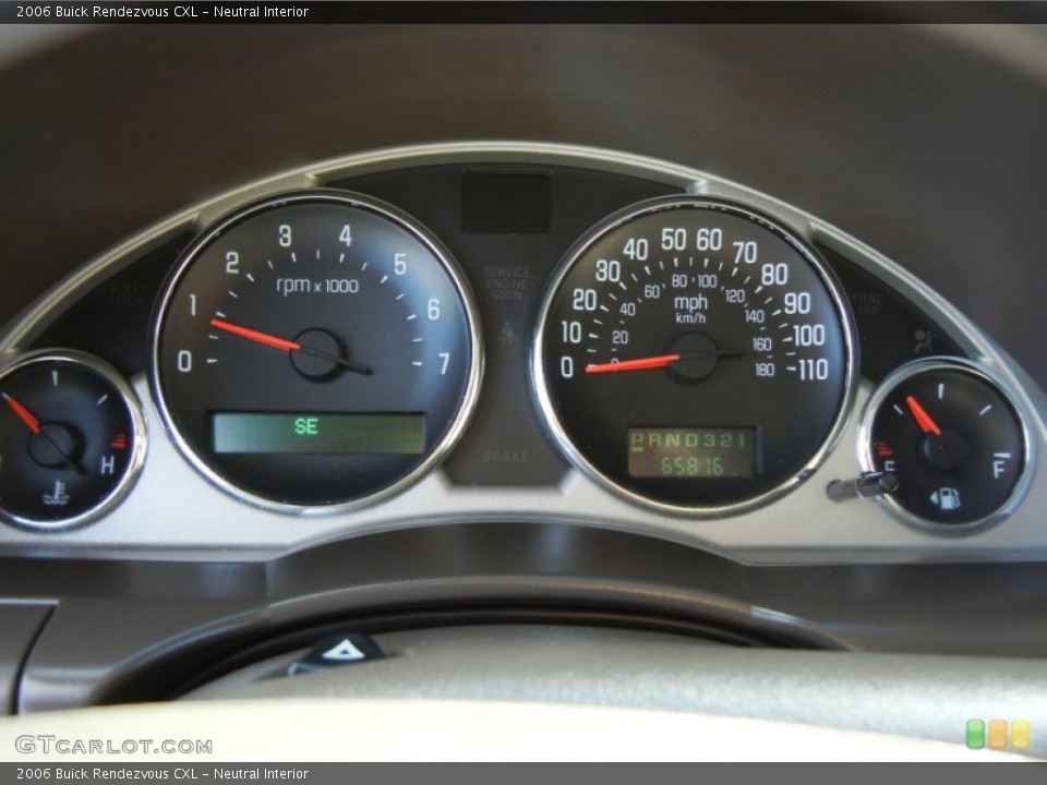 Neutral Interior Gauges for the 2006 Buick Rendezvous CXL #75750389