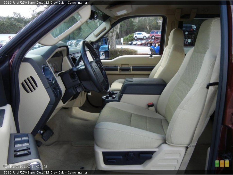 Camel Interior Photo for the 2010 Ford F250 Super Duty XLT Crew Cab #75750833
