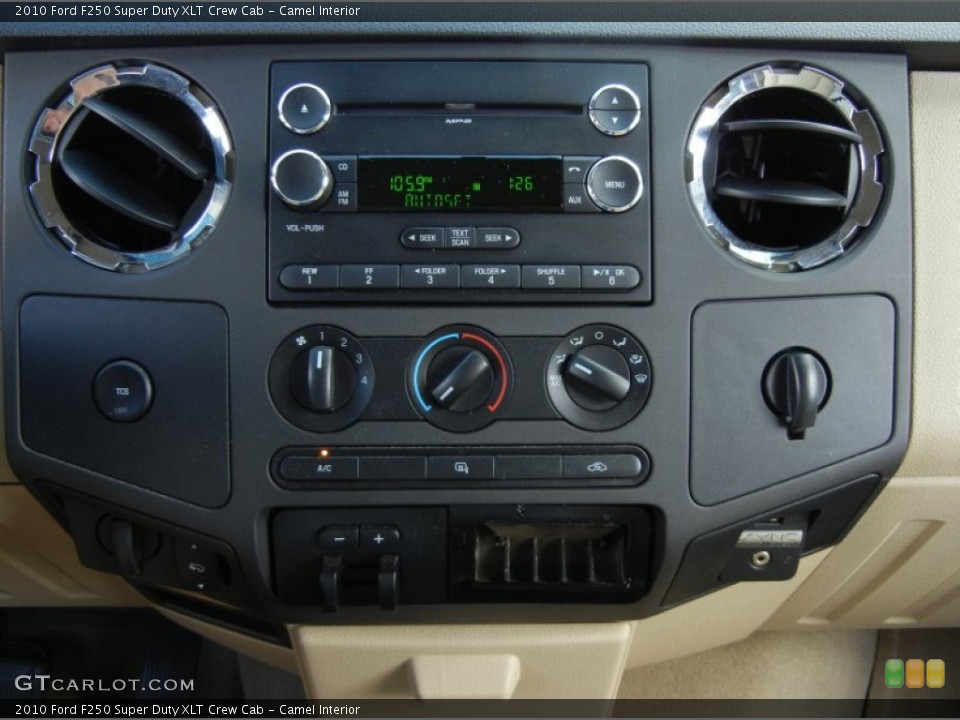 Camel Interior Controls for the 2010 Ford F250 Super Duty XLT Crew Cab #75751031
