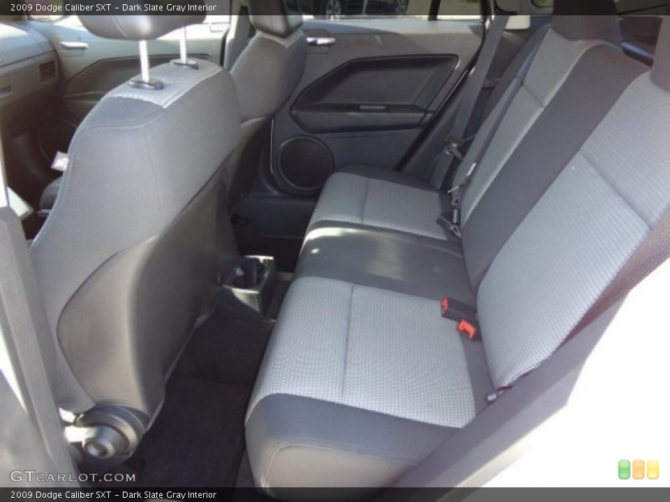 Dark Slate Gray Interior Rear Seat for the 2009 Dodge Caliber SXT #75751038