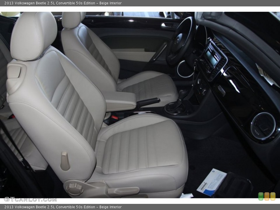 Beige Interior Front Seat for the 2013 Volkswagen Beetle 2.5L Convertible 50s Edition #75751088