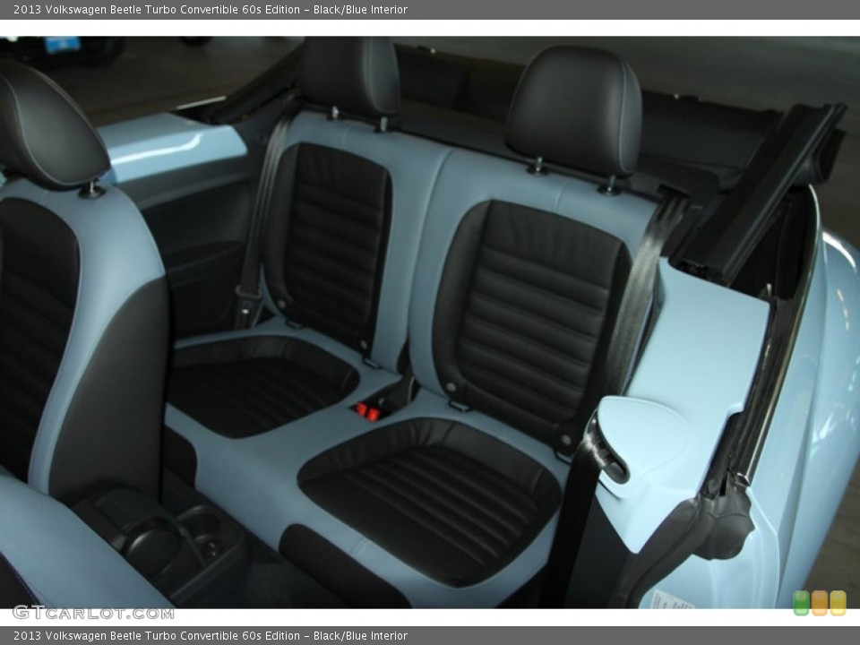 Black/Blue Interior Rear Seat for the 2013 Volkswagen Beetle Turbo Convertible 60s Edition #75751593