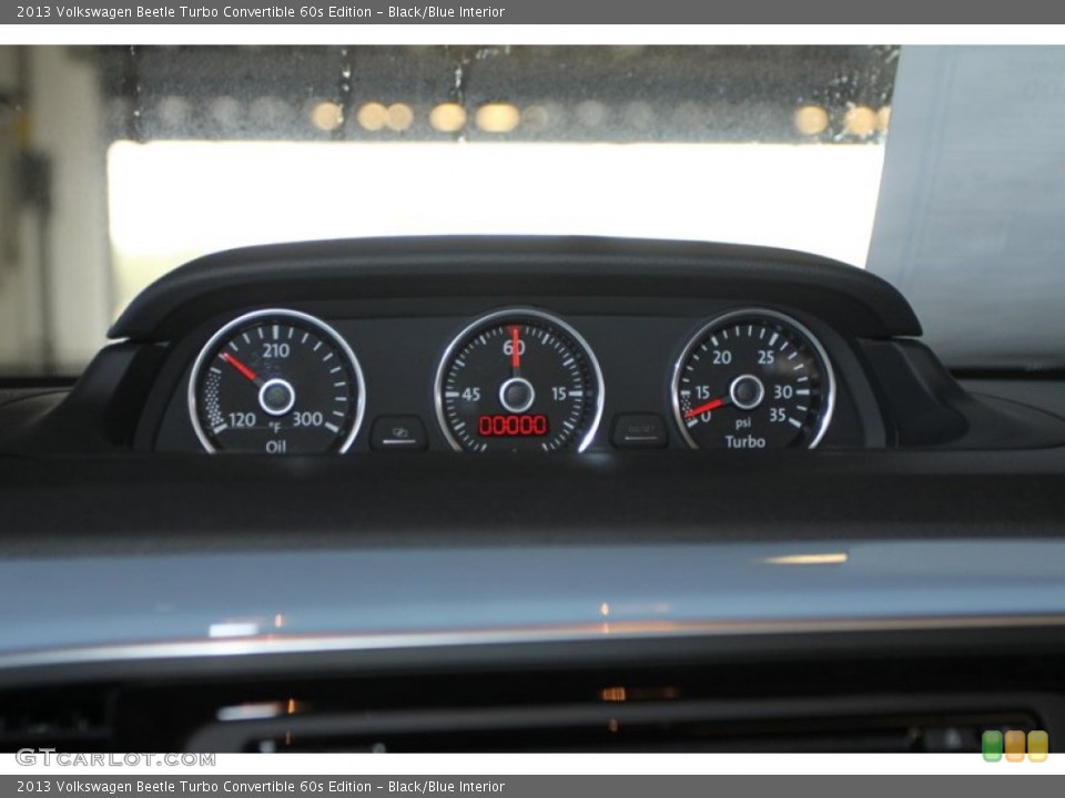 Black/Blue Interior Gauges for the 2013 Volkswagen Beetle Turbo Convertible 60s Edition #75751646