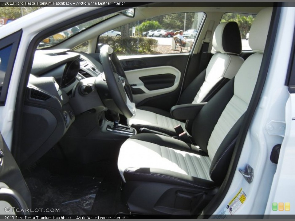 Arctic White Leather Interior Photo for the 2013 Ford Fiesta Titanium Hatchback #75752672