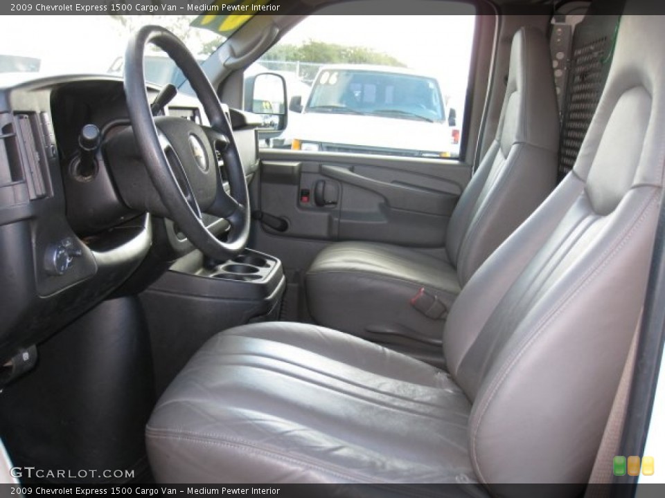 Medium Pewter Interior Front Seat for the 2009 Chevrolet Express 1500 Cargo Van #75752990