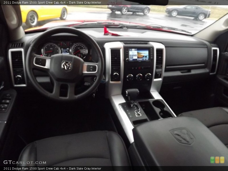 Dark Slate Gray Interior Prime Interior for the 2011 Dodge Ram 1500 Sport Crew Cab 4x4 #75755496