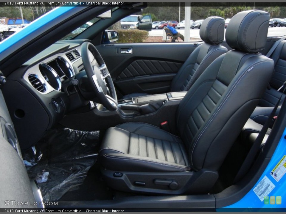Charcoal Black Interior Photo for the 2013 Ford Mustang V6 Premium Convertible #75755648