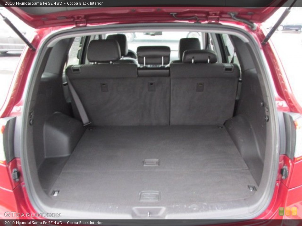 Cocoa Black Interior Trunk for the 2010 Hyundai Santa Fe SE 4WD #75755692