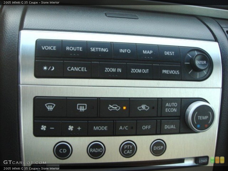 Stone Interior Controls for the 2005 Infiniti G 35 Coupe #75755948