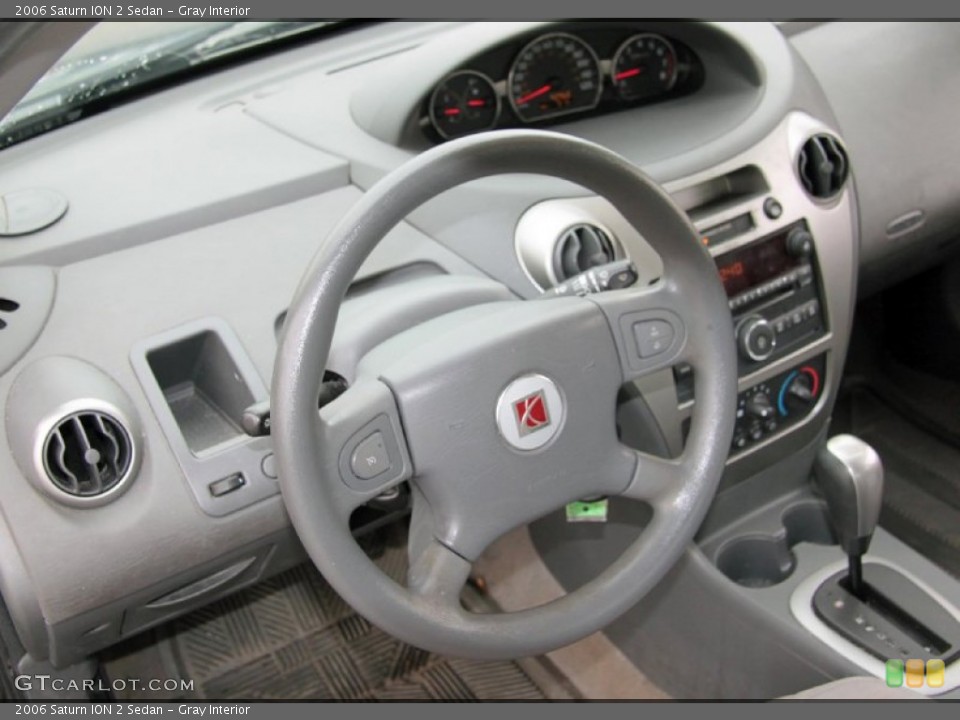 Gray Interior Steering Wheel for the 2006 Saturn ION 2 Sedan #75758045