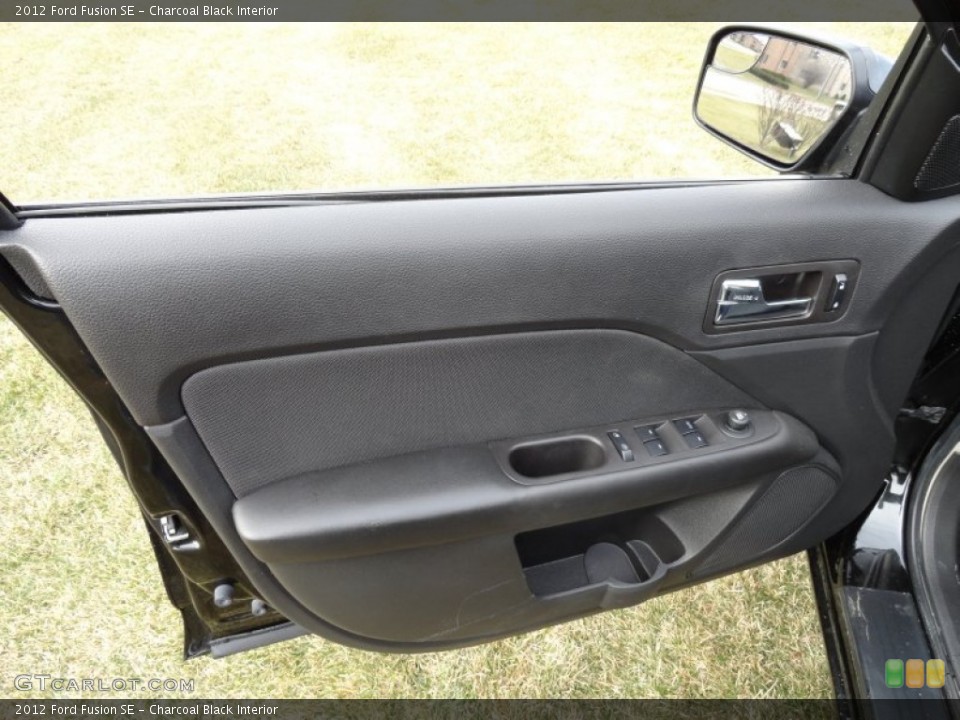 Charcoal Black Interior Door Panel for the 2012 Ford Fusion SE #75758191