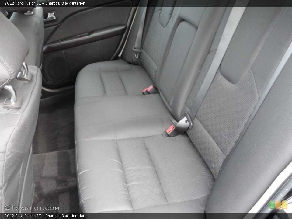 Charcoal Black Interior Rear Seat for the 2012 Ford Fusion SE #75758374