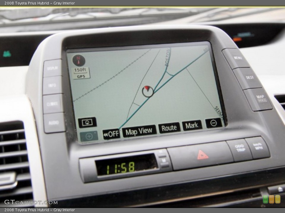 Gray Interior Navigation for the 2008 Toyota Prius Hybrid #75758504