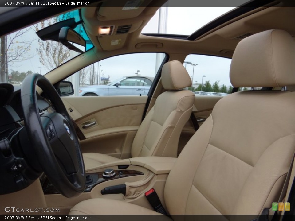 Beige Interior Front Seat for the 2007 BMW 5 Series 525i Sedan #75759029