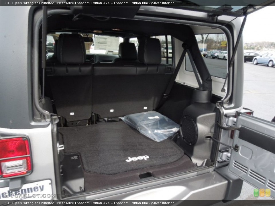 Freedom Edition Black/Silver Interior Trunk for the 2013 Jeep Wrangler Unlimited Oscar Mike Freedom Edition 4x4 #75759479