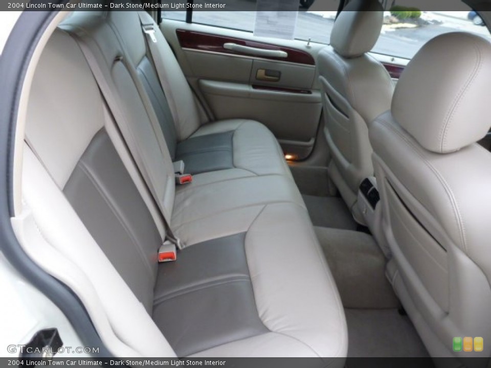 Dark Stone/Medium Light Stone Interior Rear Seat for the 2004 Lincoln Town Car Ultimate #75759692