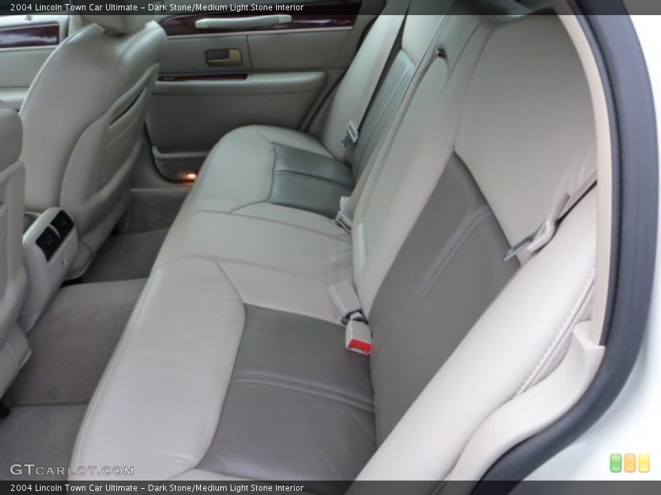 Dark Stone/Medium Light Stone Interior Rear Seat for the 2004 Lincoln Town Car Ultimate #75759740