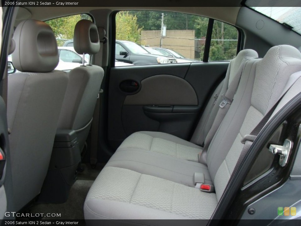 Gray Interior Rear Seat for the 2006 Saturn ION 2 Sedan #75759917