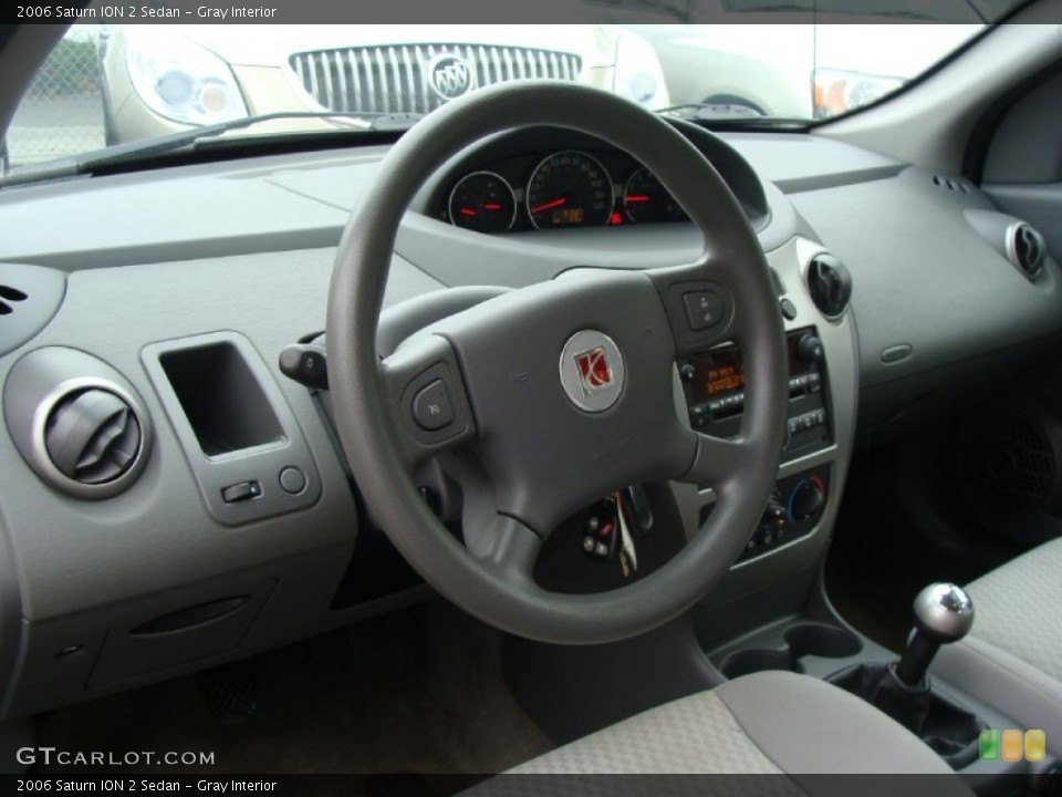 Gray Interior Steering Wheel for the 2006 Saturn ION 2 Sedan #75759986