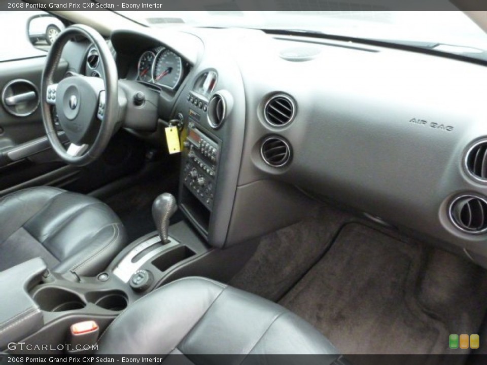 Ebony Interior Dashboard for the 2008 Pontiac Grand Prix GXP Sedan #75760941