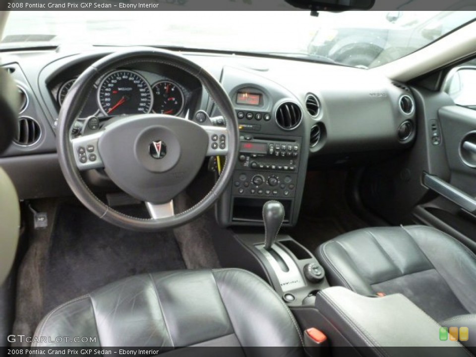 Ebony Interior Prime Interior for the 2008 Pontiac Grand Prix GXP Sedan #75761051
