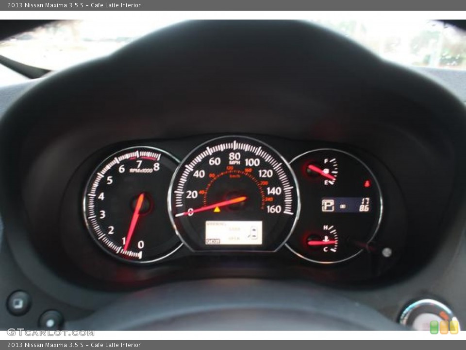 Cafe Latte Interior Gauges for the 2013 Nissan Maxima 3.5 S #75761147