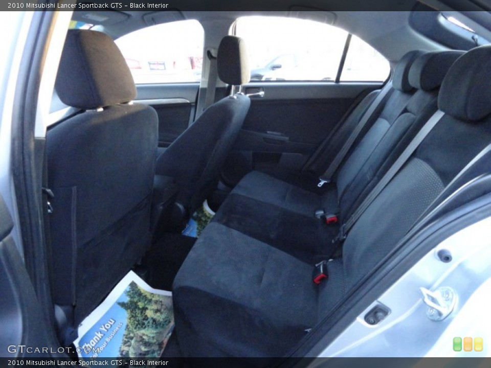 Black Interior Rear Seat for the 2010 Mitsubishi Lancer Sportback GTS #75761155