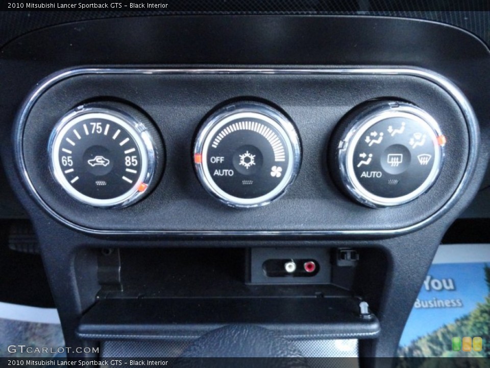 Black Interior Controls for the 2010 Mitsubishi Lancer Sportback GTS #75761372