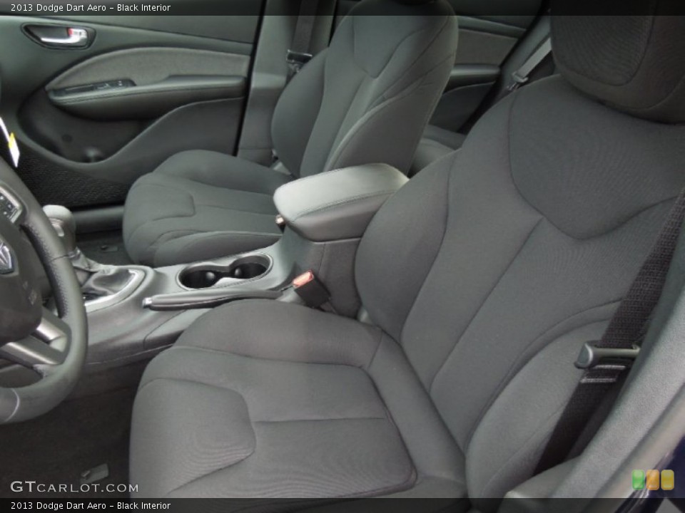 Black Interior Front Seat for the 2013 Dodge Dart Aero #75761381