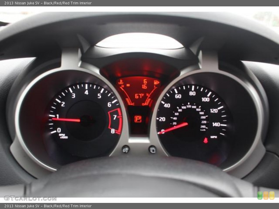 Black/Red/Red Trim Interior Gauges for the 2013 Nissan Juke SV #75761813