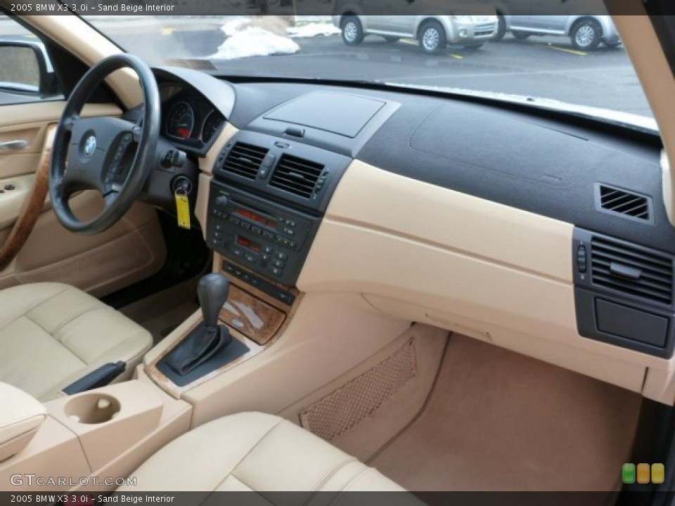 Sand Beige Interior Dashboard for the 2005 BMW X3 3.0i #75761855