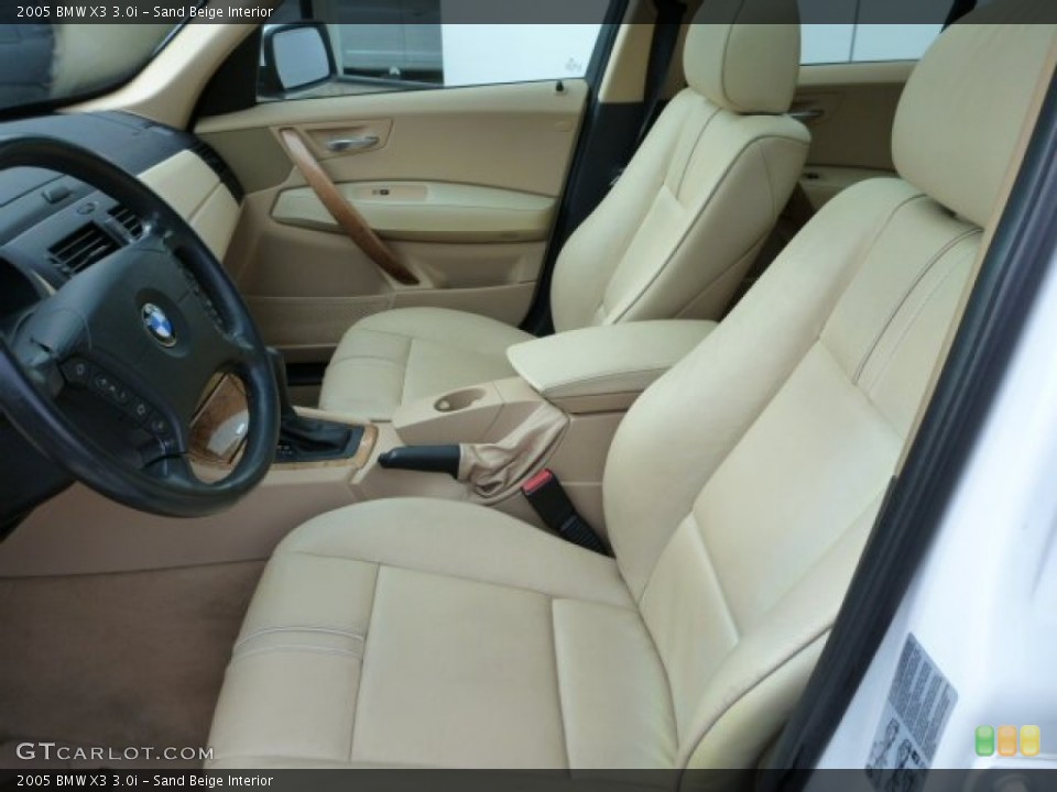Sand Beige Interior Front Seat for the 2005 BMW X3 3.0i #75761906