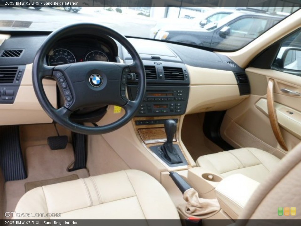 Sand Beige 2005 BMW X3 Interiors