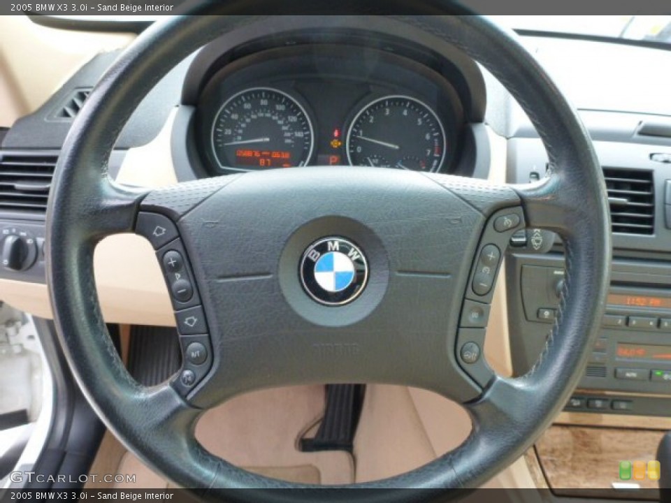 Sand Beige Interior Steering Wheel for the 2005 BMW X3 3.0i #75762039
