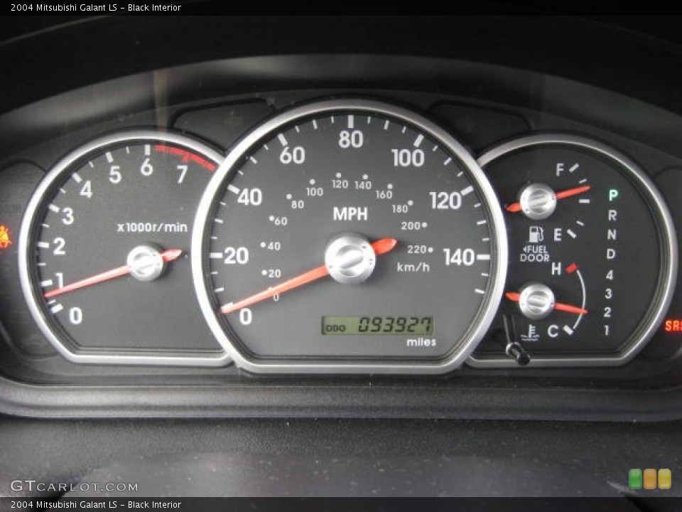 Black Interior Gauges for the 2004 Mitsubishi Galant LS #75762290