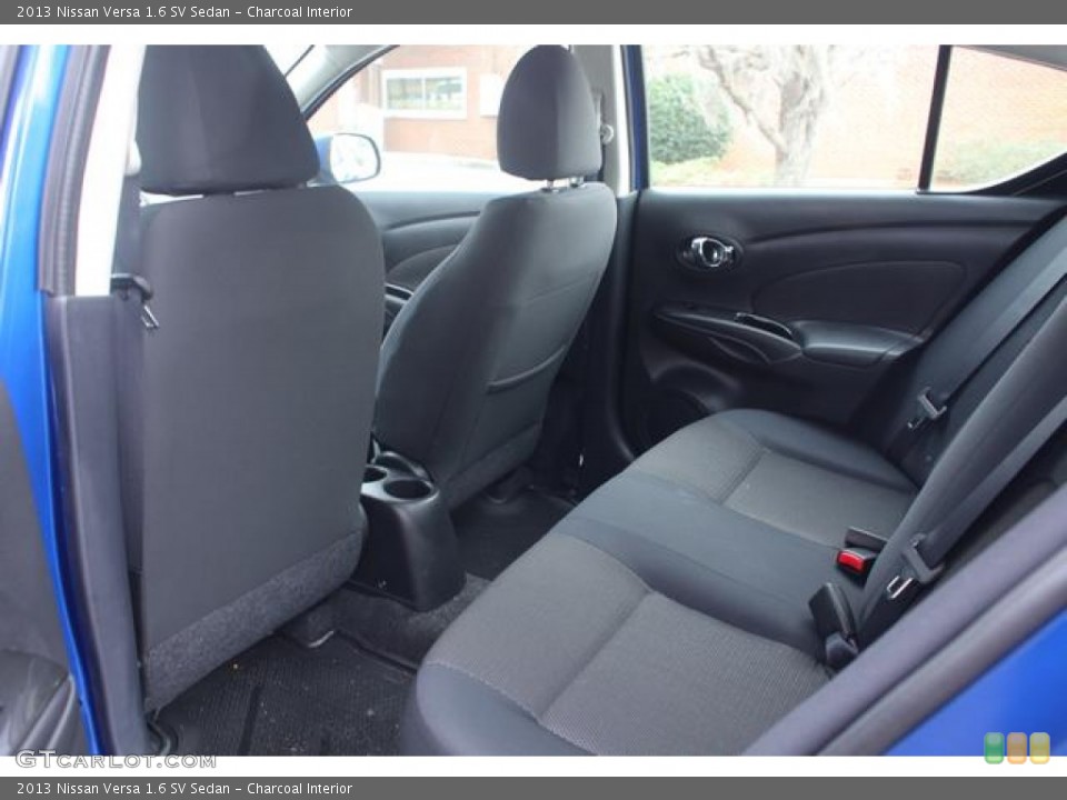 Charcoal Interior Rear Seat for the 2013 Nissan Versa 1.6 SV Sedan #75762486