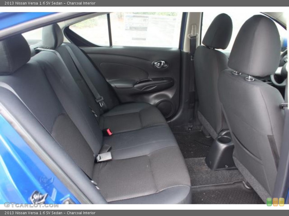 Charcoal Interior Rear Seat for the 2013 Nissan Versa 1.6 SV Sedan #75762566