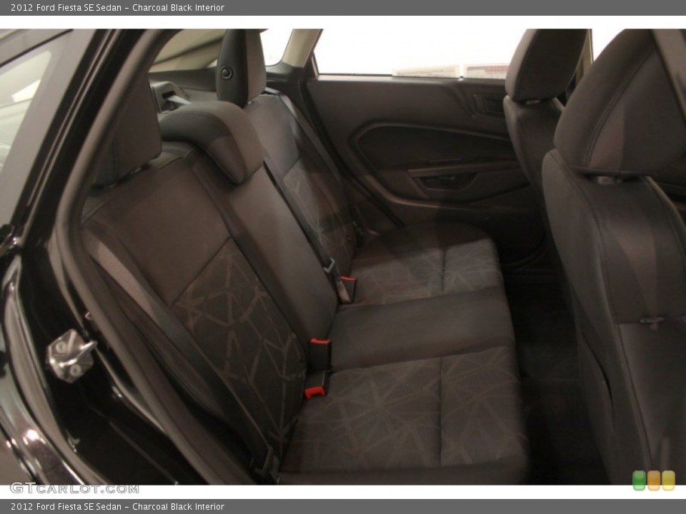Charcoal Black Interior Rear Seat for the 2012 Ford Fiesta SE Sedan #75763319