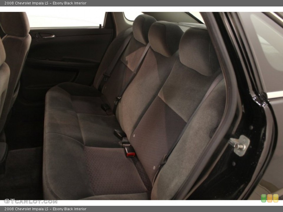 Ebony Black Interior Rear Seat for the 2008 Chevrolet Impala LS #75763640