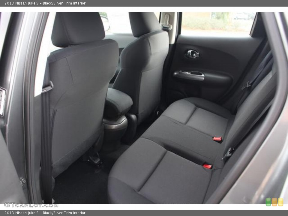 Black/Silver Trim Interior Rear Seat for the 2013 Nissan Juke S #75763889