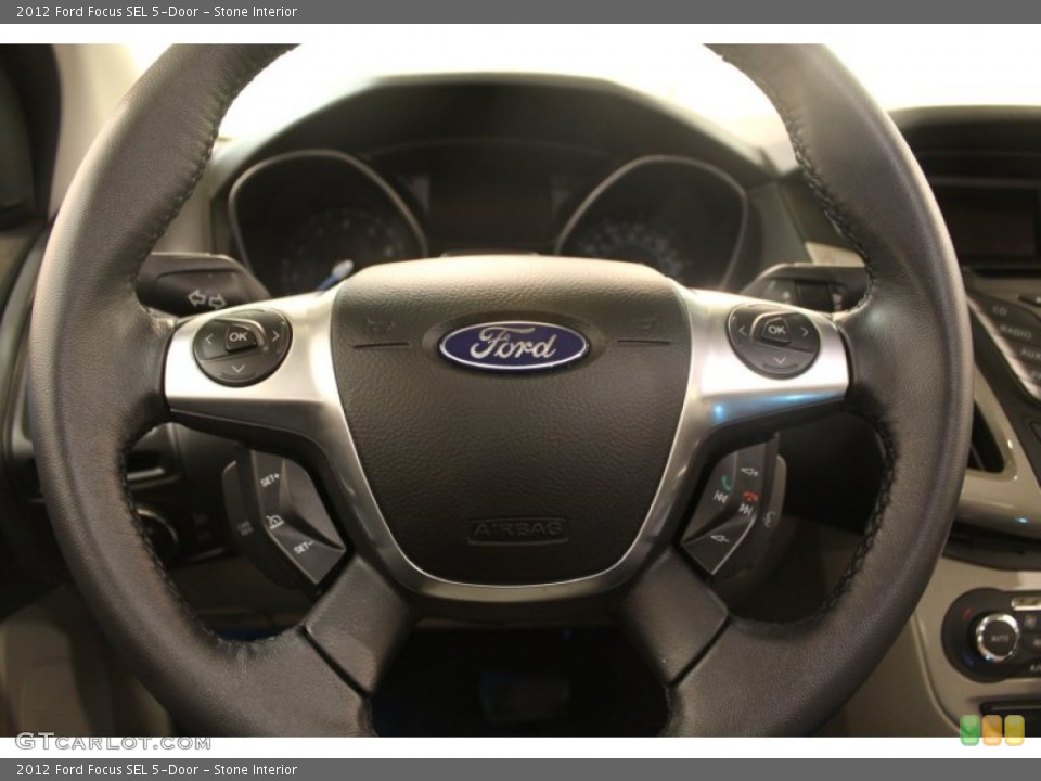 Stone Interior Steering Wheel for the 2012 Ford Focus SEL 5-Door #75764639