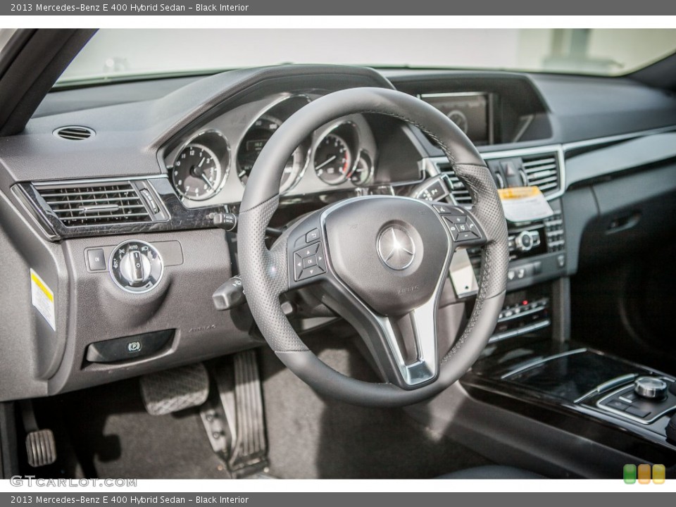Black Interior Dashboard for the 2013 Mercedes-Benz E 400 Hybrid Sedan #75764663