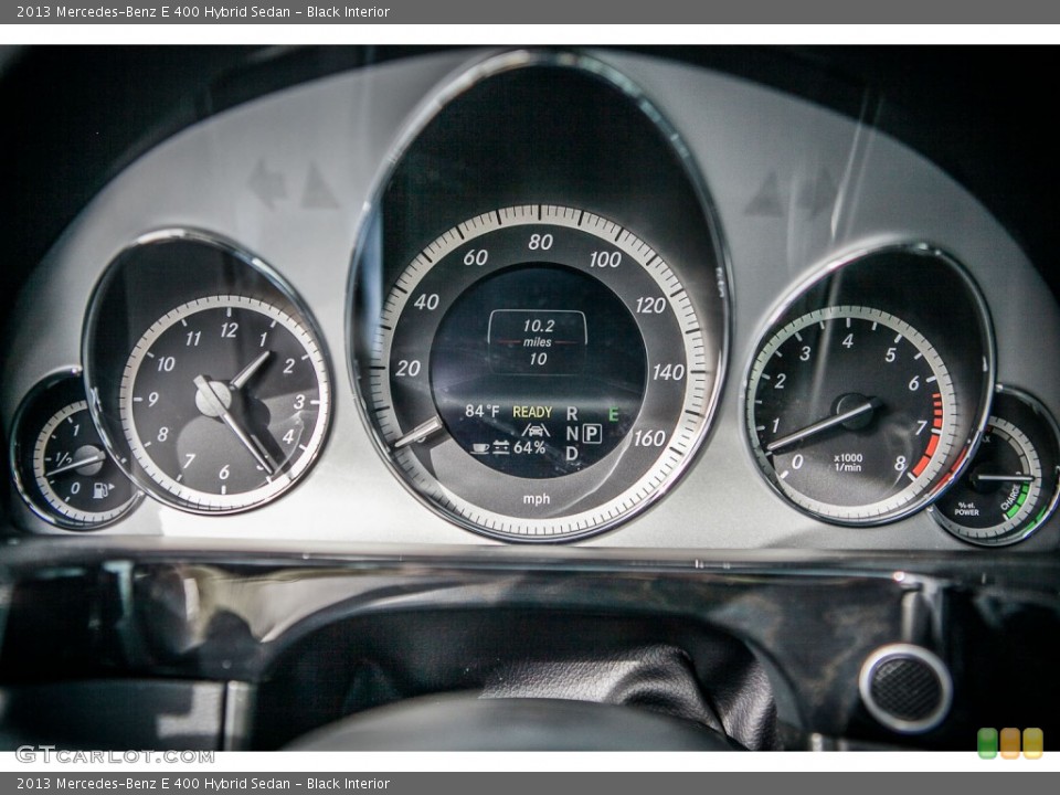 Black Interior Gauges for the 2013 Mercedes-Benz E 400 Hybrid Sedan #75764708