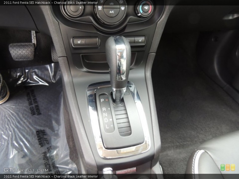 Charcoal Black Leather Interior Transmission for the 2011 Ford Fiesta SES Hatchback #75764717