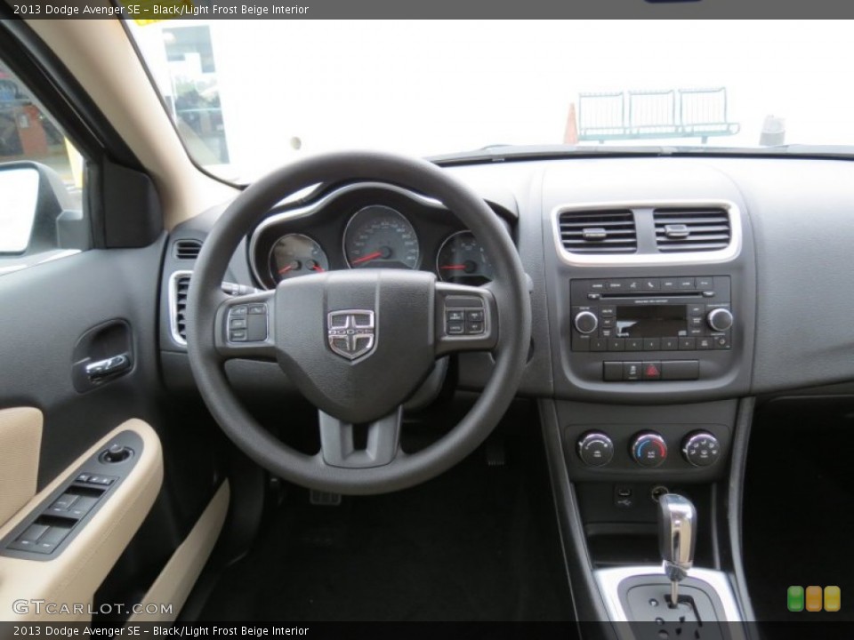 Black/Light Frost Beige Interior Dashboard for the 2013 Dodge Avenger SE #75765680