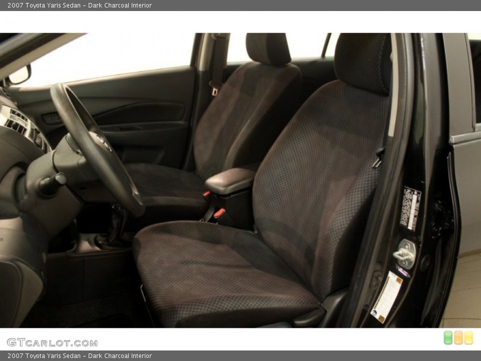 Dark Charcoal Interior Front Seat for the 2007 Toyota Yaris Sedan #75765980