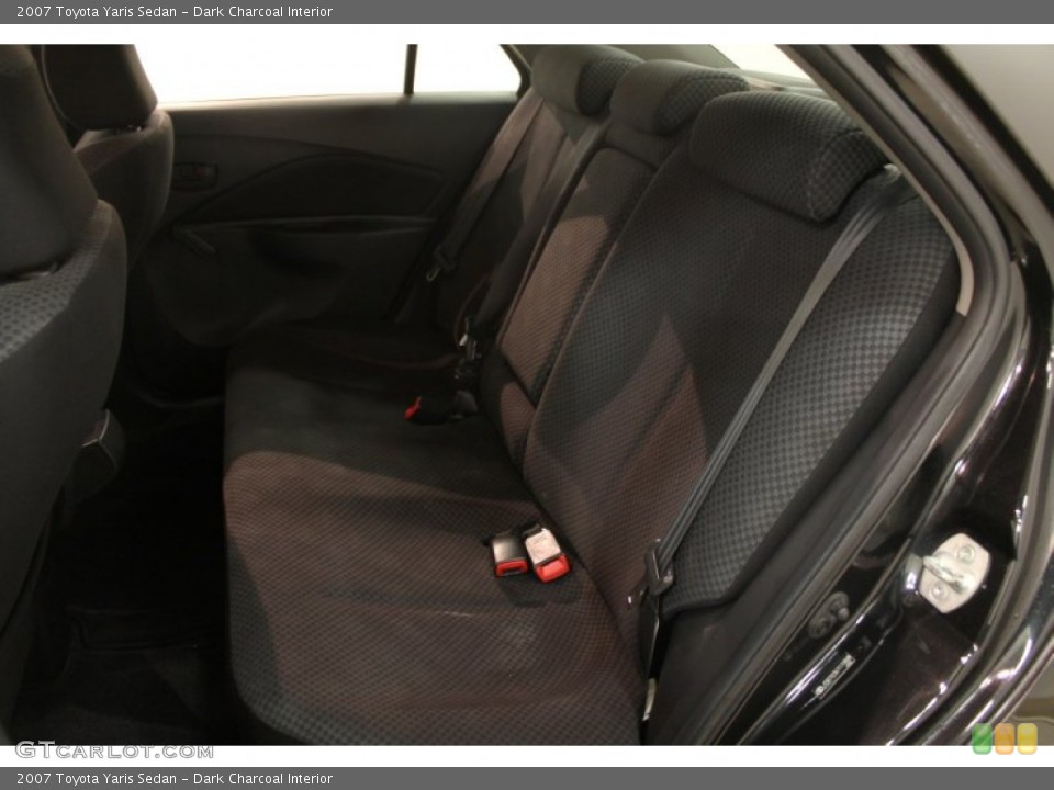 Dark Charcoal Interior Rear Seat for the 2007 Toyota Yaris Sedan #75766061