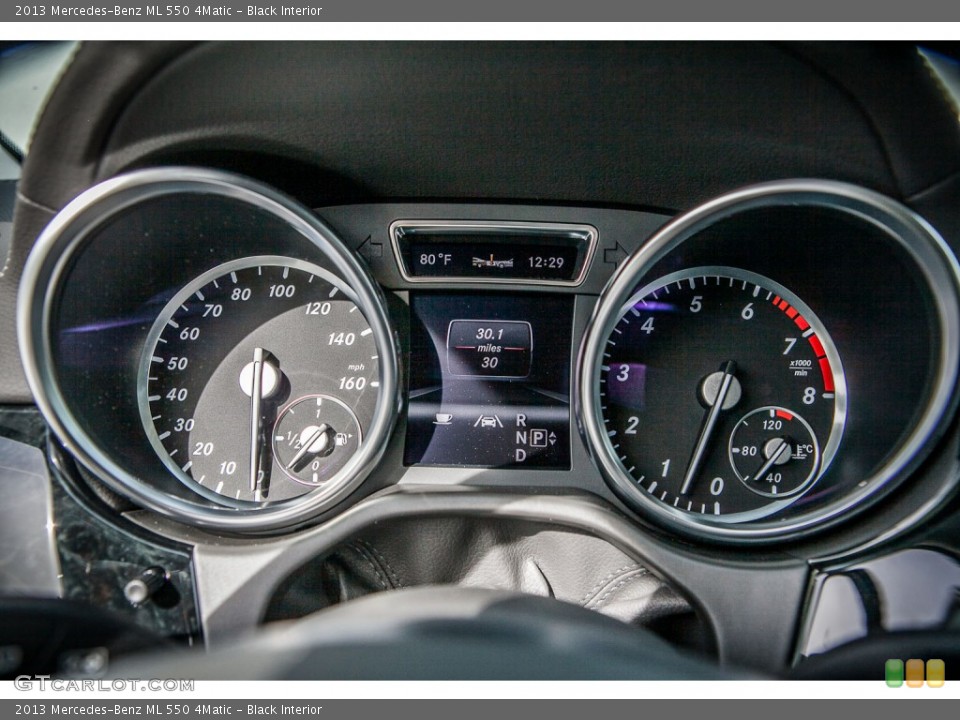 Black Interior Gauges for the 2013 Mercedes-Benz ML 550 4Matic #75766280