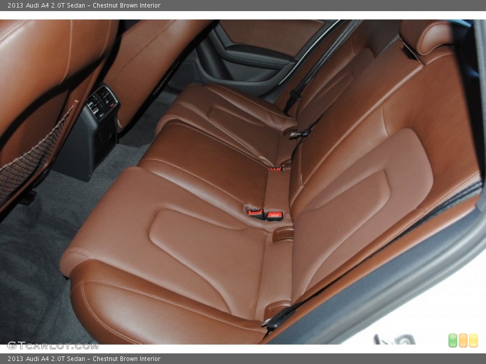 Chestnut Brown Interior Rear Seat for the 2013 Audi A4 2.0T Sedan #75766589