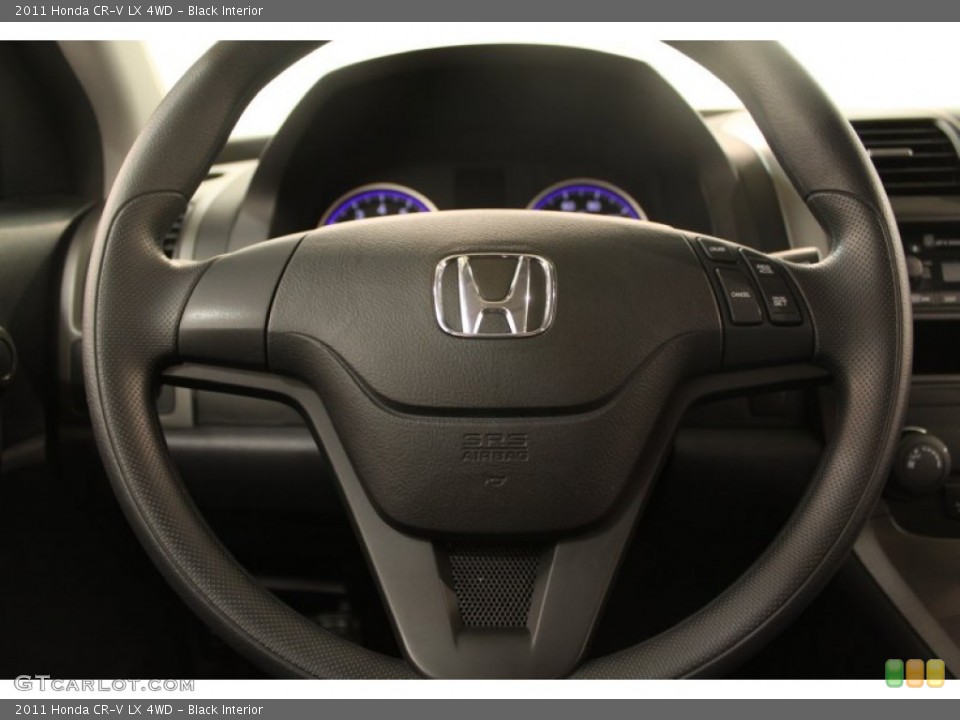 Black Interior Steering Wheel for the 2011 Honda CR-V LX 4WD #75766904